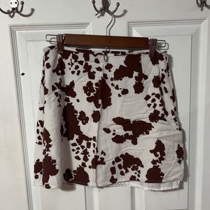 cow print skirt